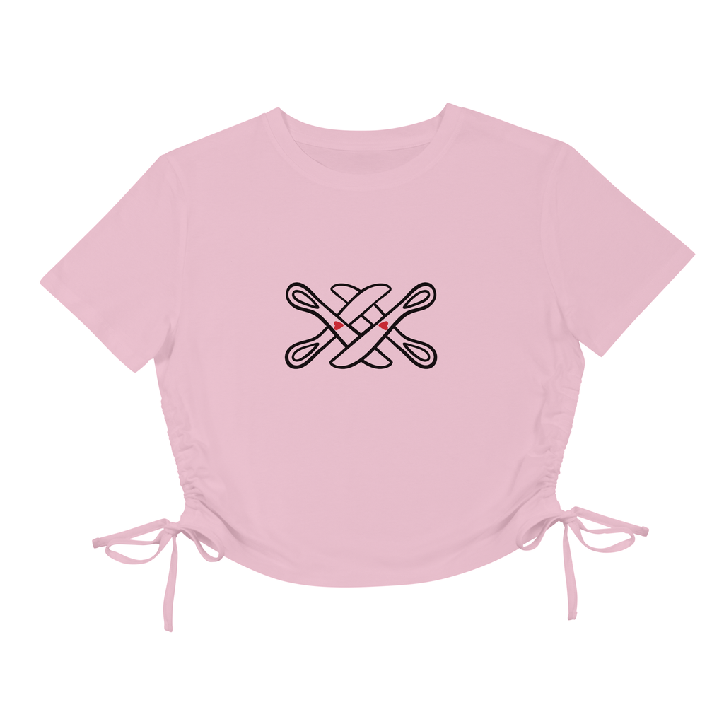 Scissors club - Ruched Baby Tee