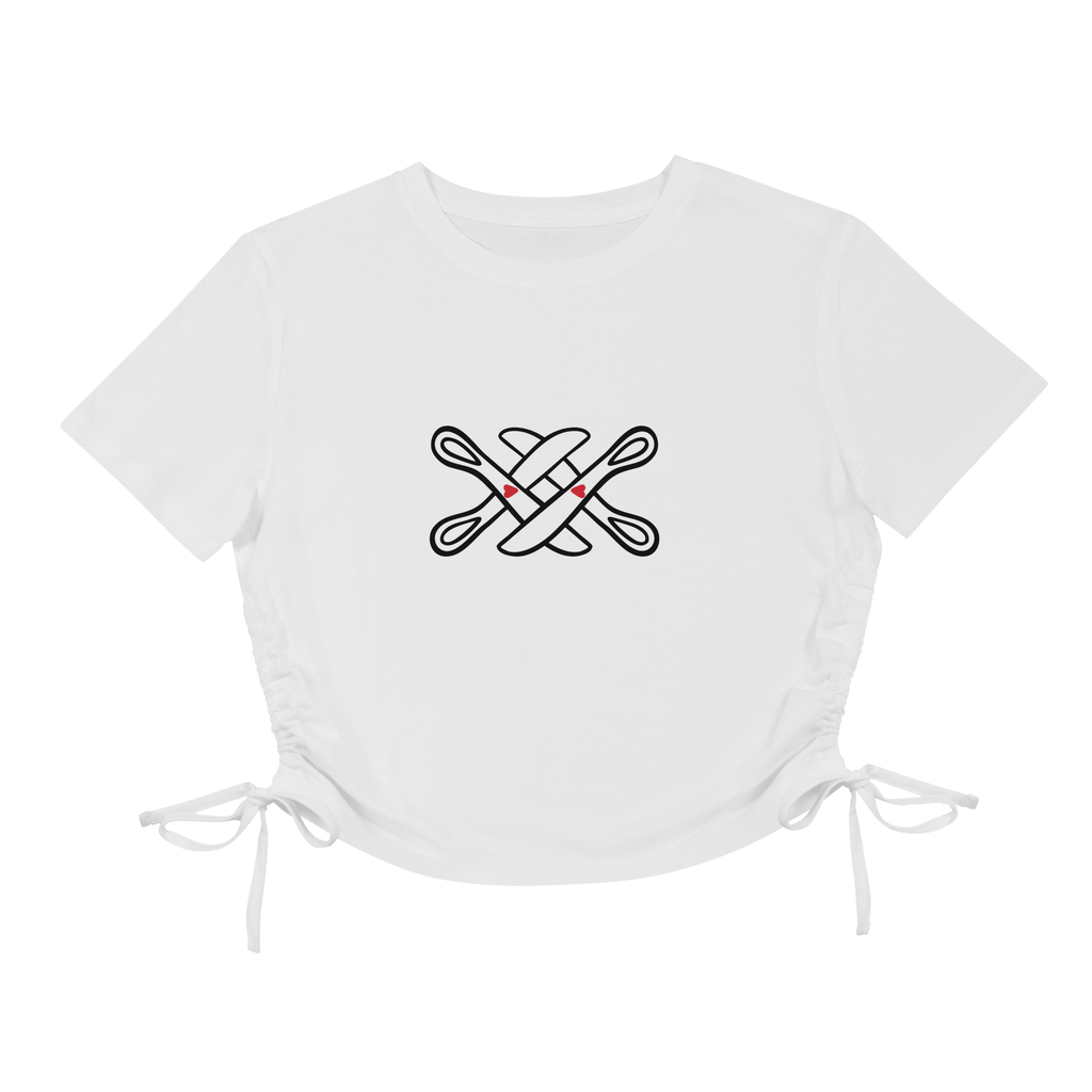Scissors club - Ruched Baby Tee