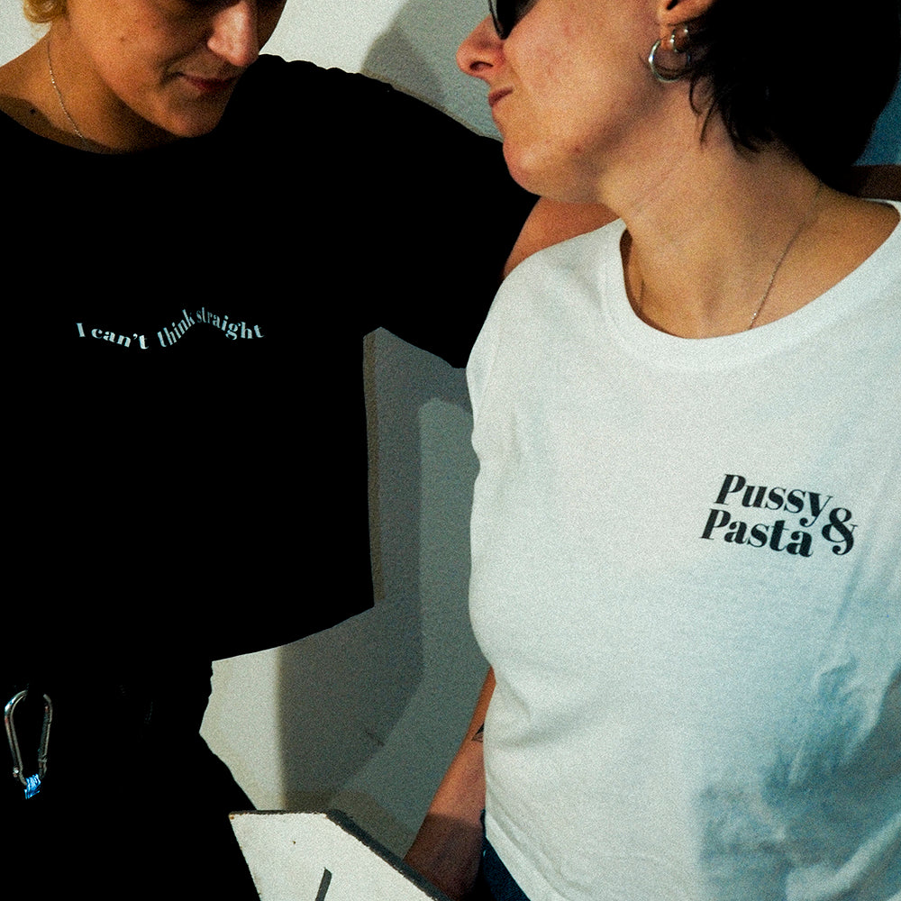 I CAN'T THINK STRAIGHT-CROPPED - Women's Crop Tee